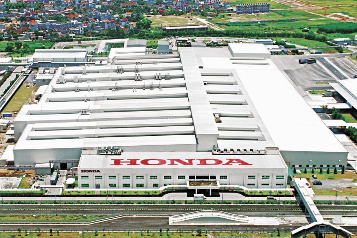 Nhà máy đầu tiên của Honda Việt Nam tại tỉnh Vĩnh Phúc.