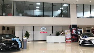 Không gian trưng bày của Toyota IDMC Hoài Đức