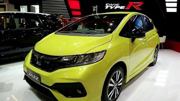 Phiên bản cao cấp nhất của Honda Jazz với ký hiệu RS cạnh bên logo Honda