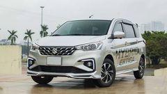 Suzuki Ertiga Hybrid được trang bị cụm lưới tản nhiệt mạ chrome dạng 3D đầy mới mẻ