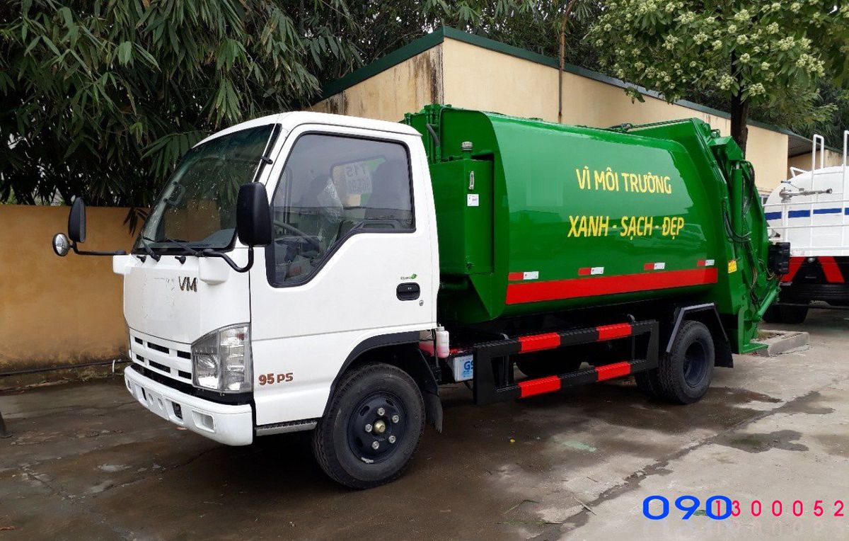 xe chở rác mini, xe ép rác mini 500kg, xe ben chở rác vào ngõ hẽm, xe ...