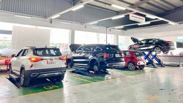 Khu vực bảo dưỡng với đầy đủ trang thiết bị