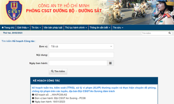 Các bác có thể xem kế hoạch, chuyên đề của CSGT trên cổng thông tin điện tử của phòng 