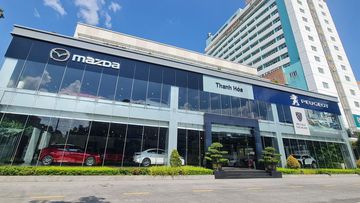 Mazda Thanh Hóa được xây dựng trên một diện tích lớn