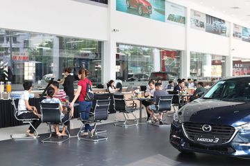 Góc tiếp khách của khu trưng bày