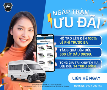 
Khách hàng mua xe GAZ trong tháng 3 sẽ nhận được nhiều ưu đãi vô cùng hấp dẫn.
