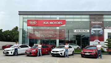 Một góc KIA Vĩnh Phúc nhìn từ chính diện