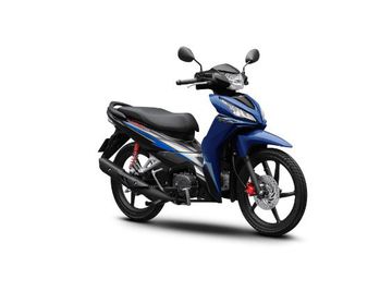 Honda Wave RSX 2024 bản thể thao màu xanh -  đen - bạc