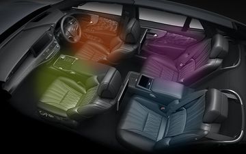 Lexus LS 2023 tiếp tục trang bị hệ thống điều hòa tự động 4 vùng độc lập