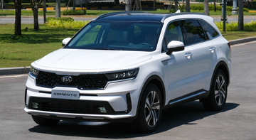 KIA Sorento 2022 có đầu xe được thiết kế khá cân đối