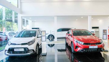 Khu vực trưng bày tại KIA Diễn Châu