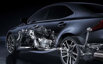 Động cơ Turbo tăng áp giúp Lexus IS300 2024 Luxury vận hành êm ái hơn