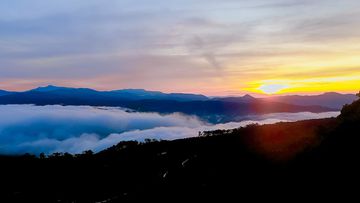 Khung cảnh săn mây tại nơi đoàn Volkswagen cắm trại