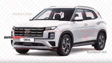 Ánh phác thảo Hyundai Creta dựa trên các dữ liệu đã có.
