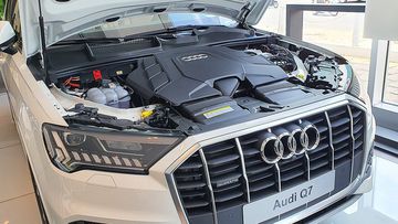 Audi Q7 2023 mang “trái tim” là khối động cơ tăng áp bằng khí xả 2.0L, 4 xy-lanh thẳng hàng, phun xăng trực tiếp