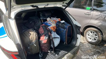 Cốp sau của Hyundai Tucson 2022 có dung tích 539 L.