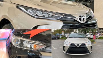 Đèn pha trên 3 phiên bản Toyota Vios 2021