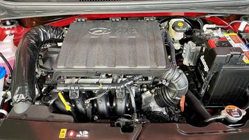 Hyundai i10 2024 mang “trái tim” là khối động cơ Kappa 1.2L, sản sinh công suất tối đa 83 mã lực và mô men xoắn cực đại 114 Nm