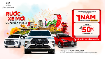 Chương trình khuyến mại tháng 1/2024 của Toyota Việt Nam.