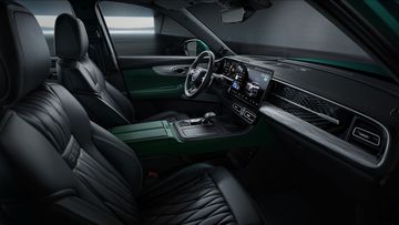 Phiên bản cao cấp nhất của GAC GS8 2024 trang bị ghế ngồi có hoa văn kim cương sang trọng