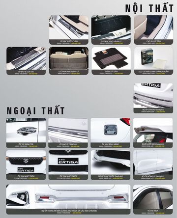 Danh mục phụ kiện phong phú của Suzuki Ertiga Sport