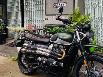 Khung sườn của Scrambler 900 đặc biệt với ghi đông nhôm rộng