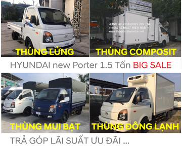 new porter 150 - Tải trọng 1.5 tấn
