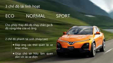 VinFast VF 6 2024 trang bị các chế độ lái linh hoạt, đáp ứng mọi nhu cầu của người lái