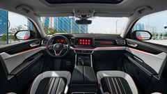 Volkswagen Teramont X 2025 thiết kế nội thất bố cục bảng táp lô hình chữ T đối xứng