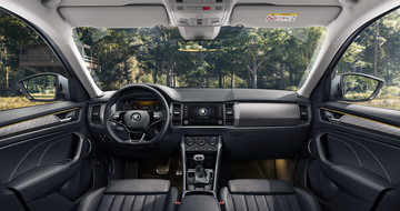 
Khoang lái với nội thất đơn giản, tinh tế của Kodiaq
