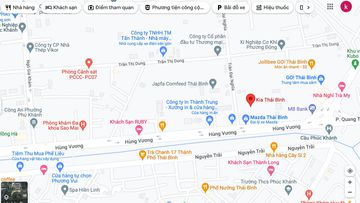 Đường đi đến showroom KIA Thái Bình