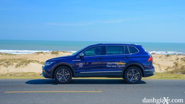 Thân xe Volkswagen Tiguan 2023 vẫn giữ những đường nét thanh thoát