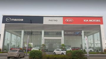 Khu trưng bày của showroom KIA Phú Thọ khá rộng rãi, thoáng mát