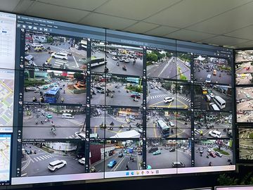 Camera AI được lắp đặt ở trung tâm TP.HCM. (Ảnh: Báo Người Lao Động)