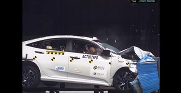 Honda Civic 2017 thực hiện bài thử nghiệm an toàn