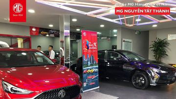 Góc trưng bày xe của showroom MG Nguyễn Tất Thành