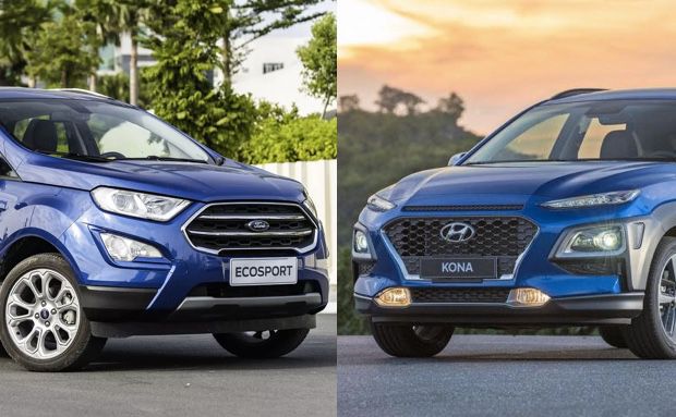 So sánh Hyundai Kona 2021 và Ford EcoSport 2021