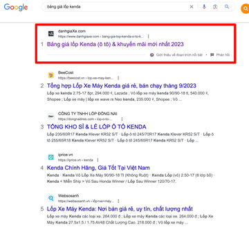 Khách hàng tìm kiếm sản phẩm trên Google -> thấy kết quả từ danhgiaXe -> Clip vào bài viết và thấy thông tin của bạn