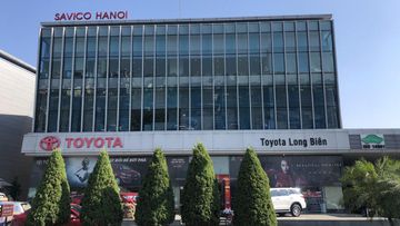Mặt tiền của Toyota Long Biên