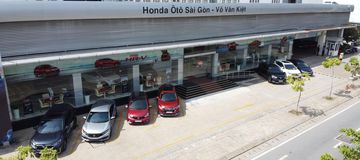 Mặt tiền rộng rãi của Honda Ô tô Sài Gòn - Võ Văn Kiệt