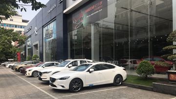 Mazda Thái Nguyên còn có khu vực trưng bày ngoài trời