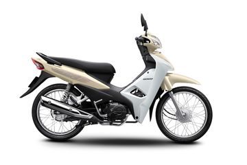 Honda Wave Alpha 2024 bản Cổ Điển - màu vàng trắng