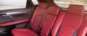 Hàng ghế hành khách trên Lexus RX 450h 2024 êm ái và sang trọng