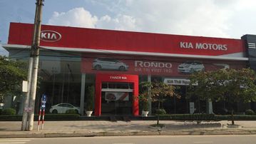 Mặt tiền của showroom KIA Thái Nguyên