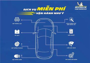 
Michelin Car Service cung cấp dịch vụ kiểm tra an toàn xe miễn phí với quy trình 8 bước.
