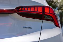 Đồ hoạ LED mới của đèn hậu Hyundai SantaFe 2022
