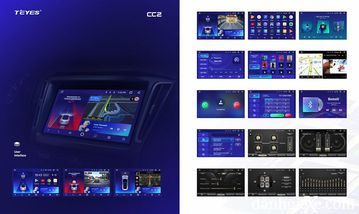 Dòng sản phẩm Teyes CC2 với dạng màn hình ngang tỉ lệ 16:9