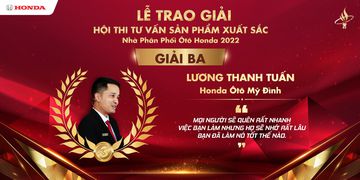 Giải Ba: Lương Thanh Tuấn - Honda Ô tô Mỹ Đình