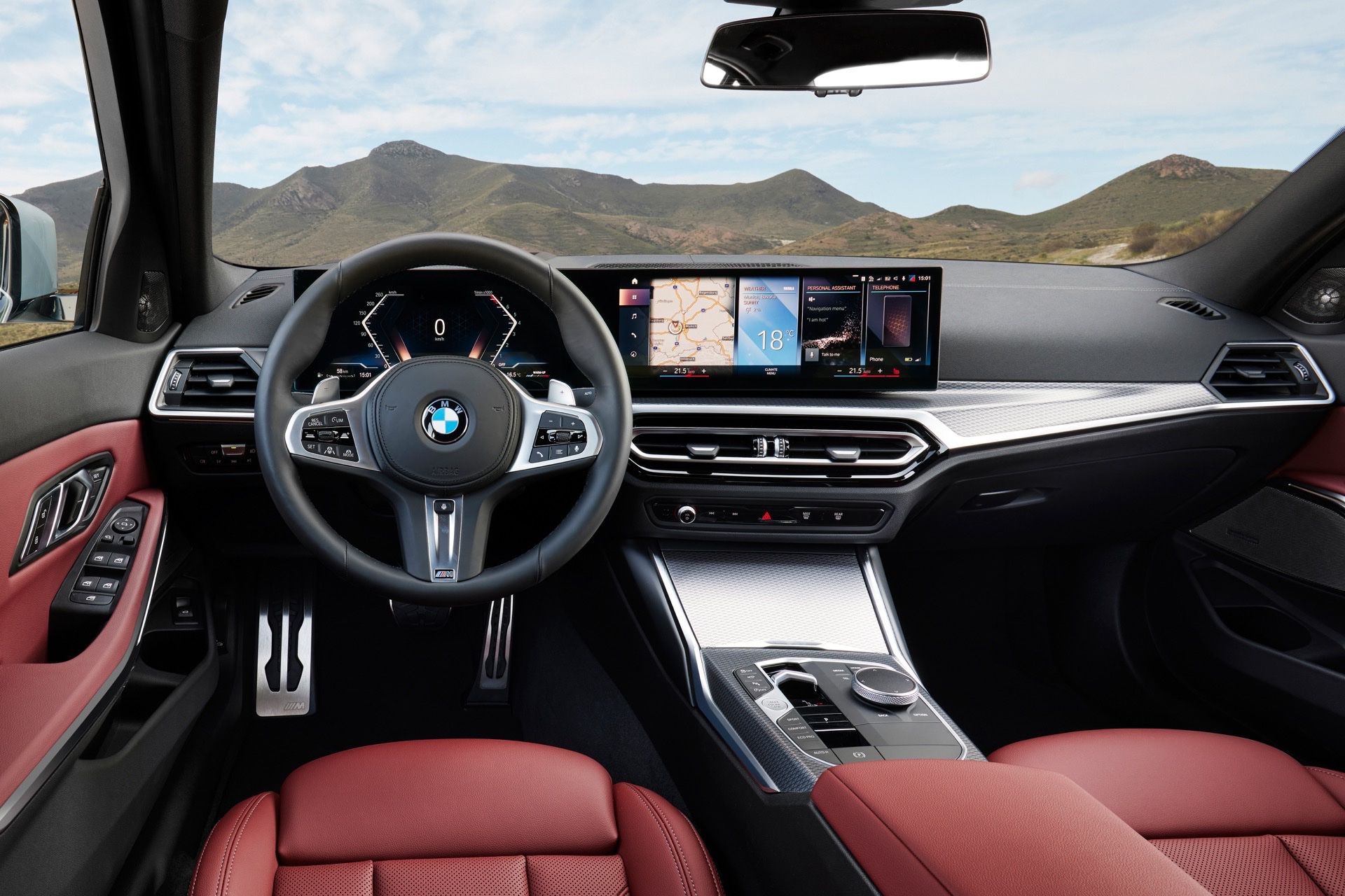 Khoang nội thất BMW 3 Series 2023 đậm đà tính thể thao, sử dụng chất liệu cao cấp
