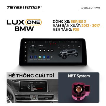 Màn hình Lux One tương thích nhiều dòng xe BMW.